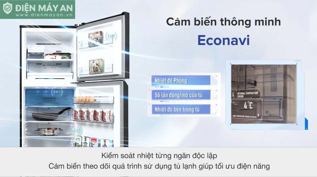 Tủ lạnh Panasonic Inverter 306 lít NR-TV341VGMV